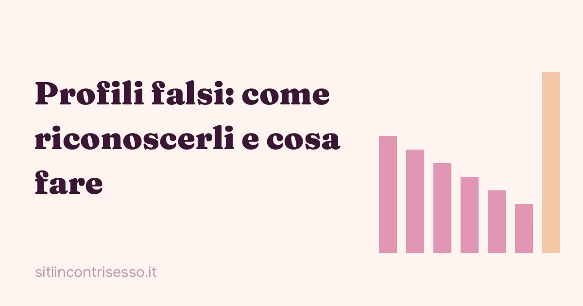 Immagine di copertina: profili falsi