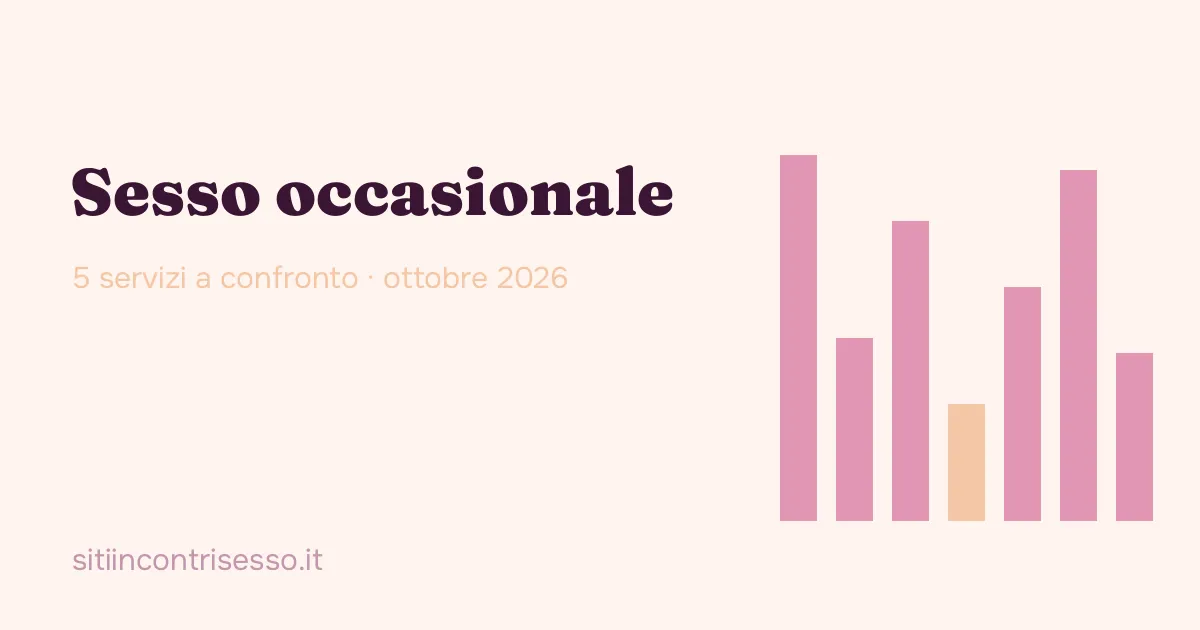 Sesso occasionale: immagine di copertina con il titolo della pagina